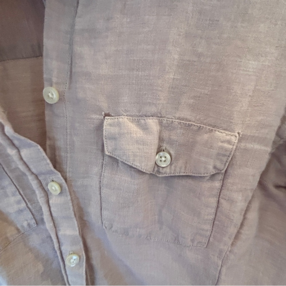 Vintage Banana Republic Safari Button Down Shirt in Beige XS - Picture 4 of 4
